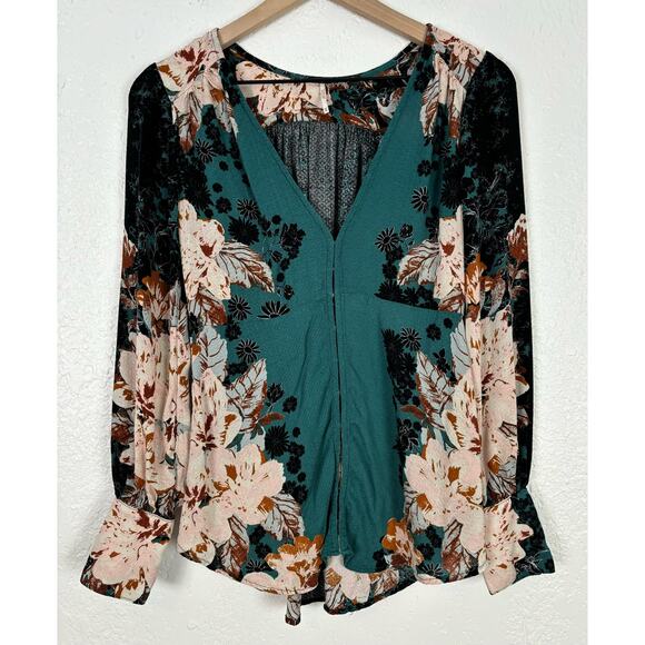 Free People Mikayla Floral Print Tunic Size XS - Picture 2 of 4
